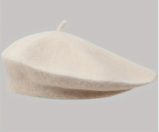 Boina francesa blanco hueso