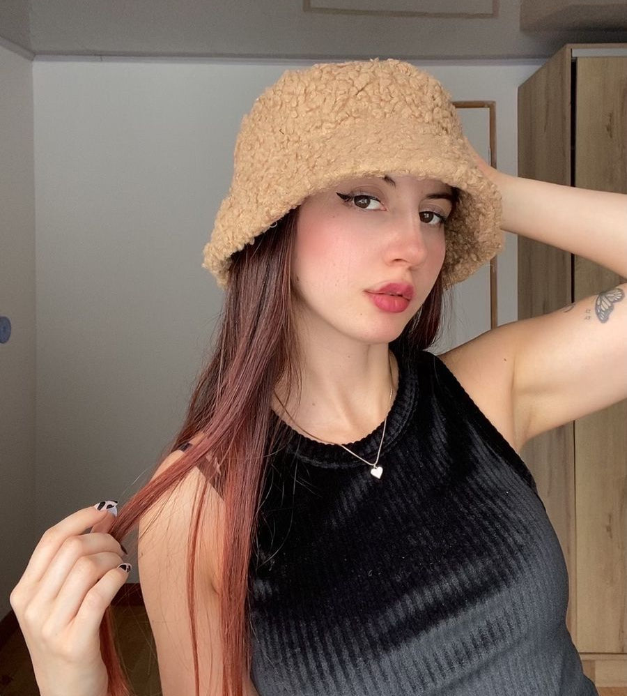 Gorro teddy Beige