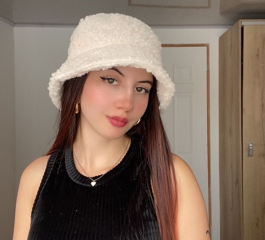 Gorro teddy blanco