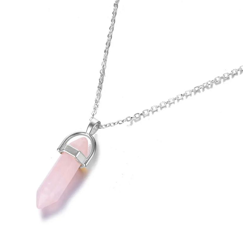 Collar Cuarzo Rosado