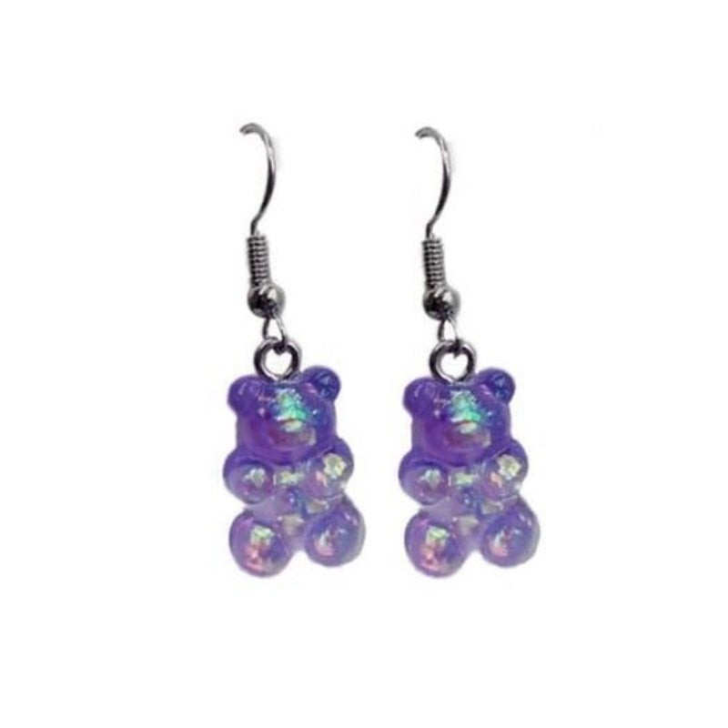 Aretes Oso Morado