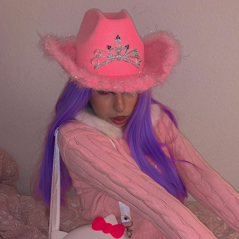 Sombrero Cowgirl Rosado